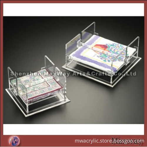 Clear Professional Designed Hot Selling Acrylic/Lucite Napkin Holder for Hotels